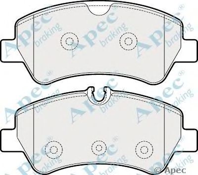 APEC BRAKING pad1931 -  Комплект тормозных колодок, дисковый тормоз